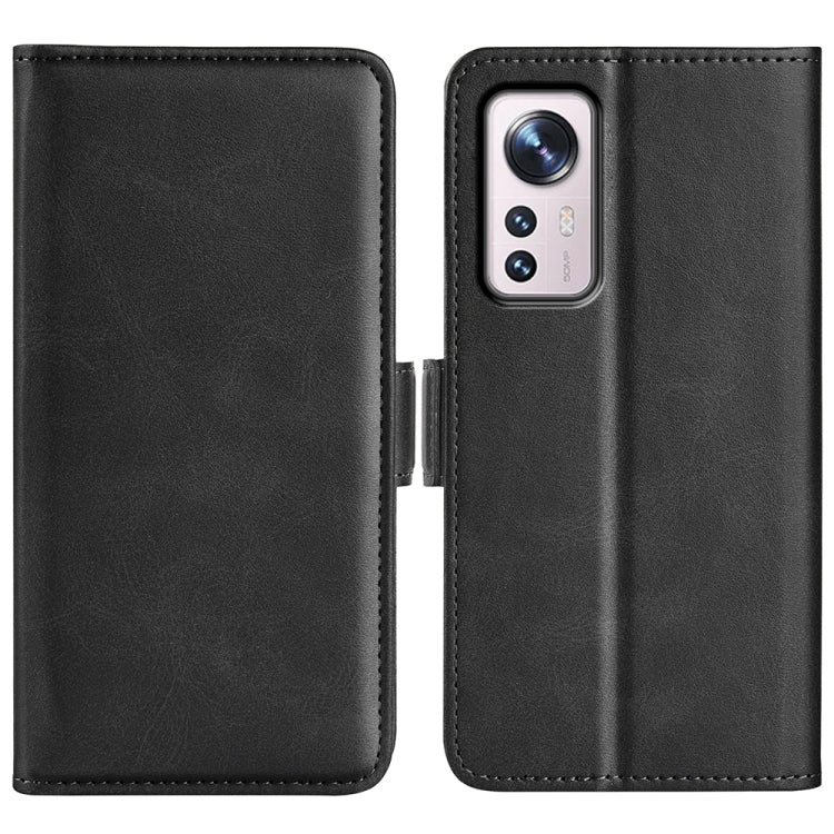 For Xiaomi 12 Pro Dual-side Magnetic Buckle Flip Leather Phone Case