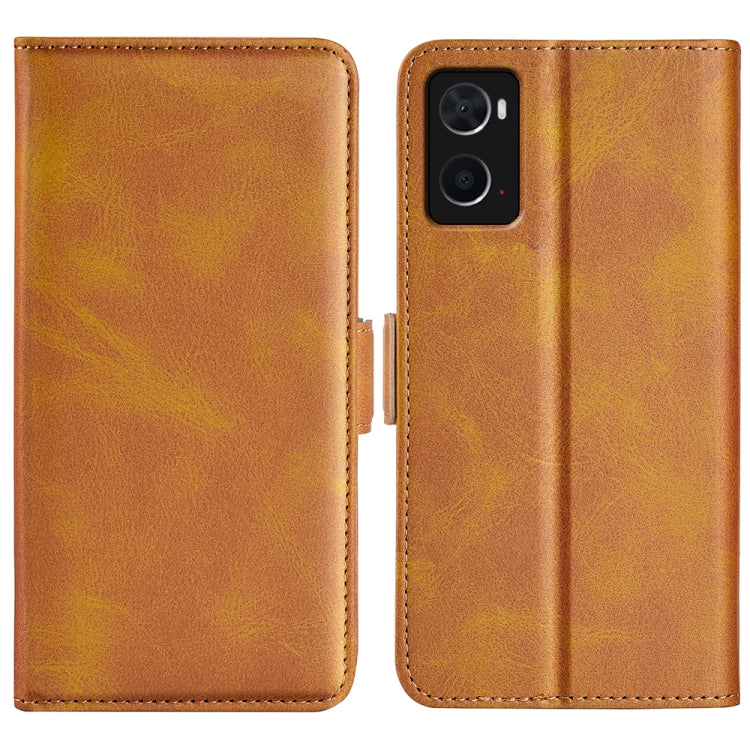 For OPPO A36 Dual-side Magnetic Buckle Leather Phone Case