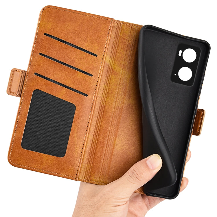 For OPPO A36 Dual-side Magnetic Buckle Leather Phone Case