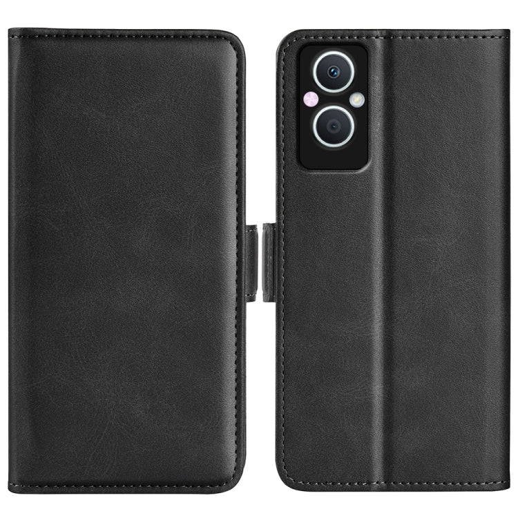 For OPPO A96 5G Dual-side Magnetic Buckle Leather Phone Case