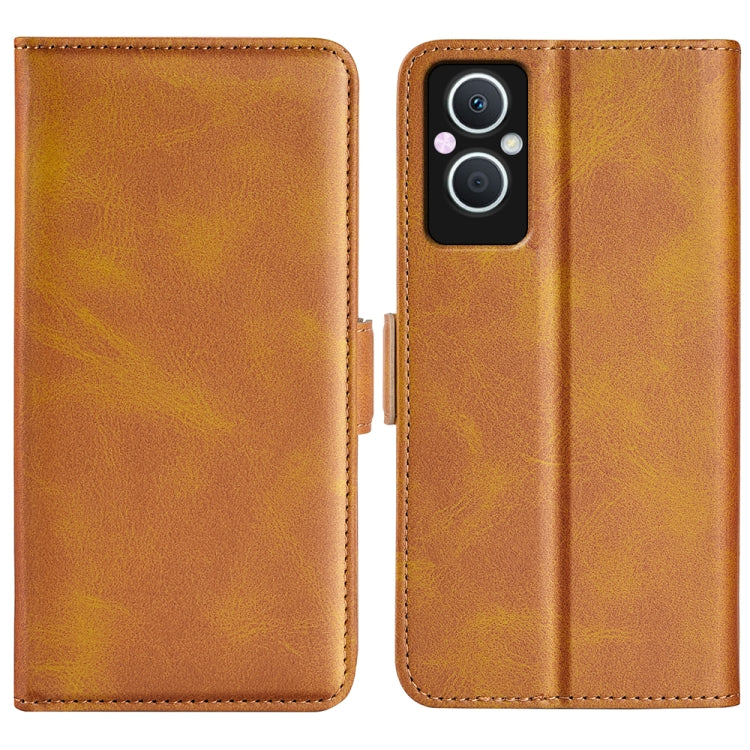 For OPPO A96 5G Dual-side Magnetic Buckle Leather Phone Case