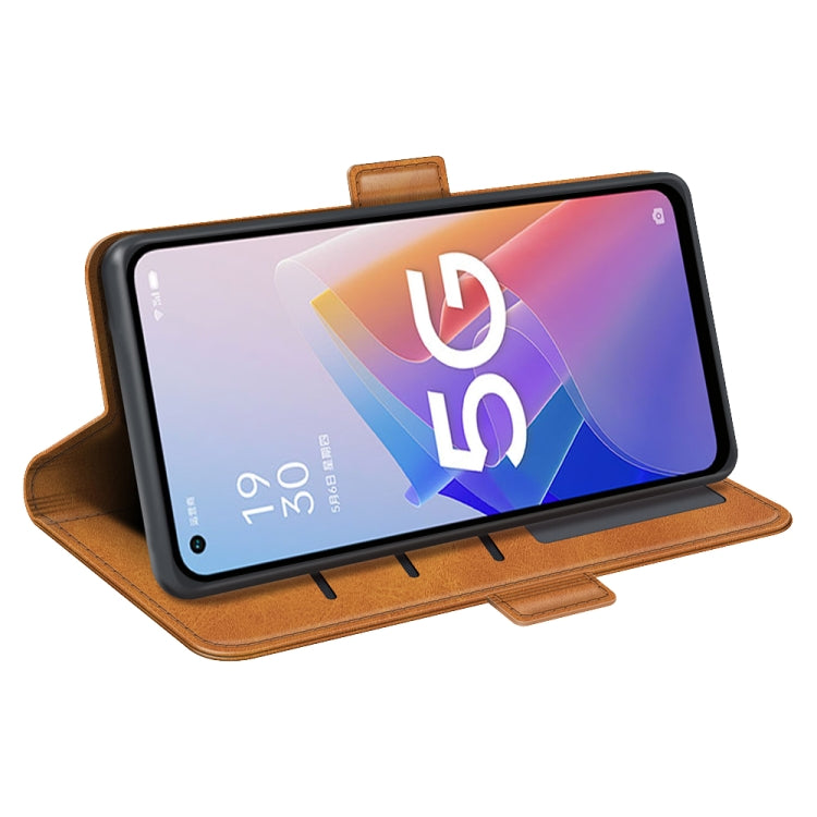 For OPPO A96 5G Dual-side Magnetic Buckle Leather Phone Case