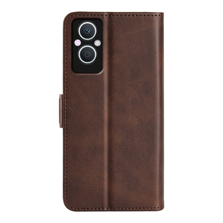 For OPPO A96 5G Dual-side Magnetic Buckle Leather Phone Case