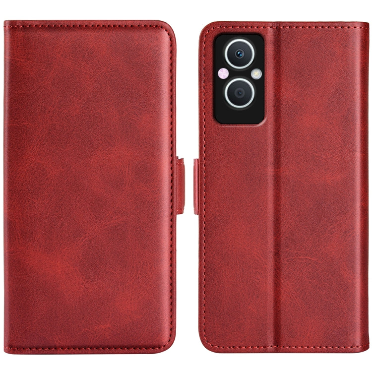For OPPO A96 5G Dual-side Magnetic Buckle Leather Phone Case