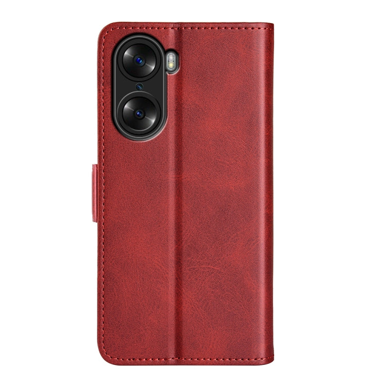 For Honor 60 Dual-side Magnetic Buckle Leather Phone Case