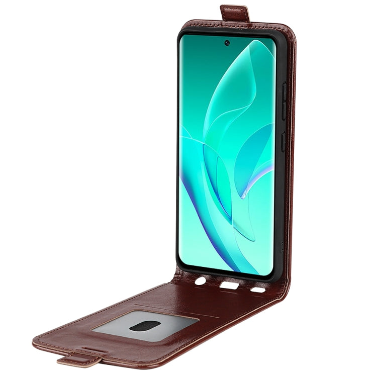 For Honor 60 R64 Texture Single Vertical Flip Leather Phone Case