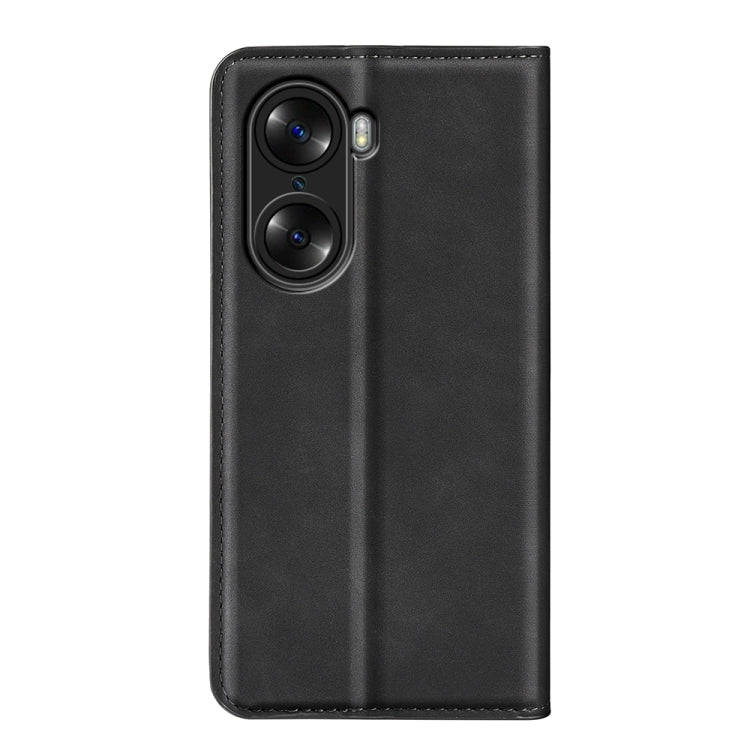 For Honor 60 Pro Retro-skin Magnetic Suction Leather Phone Case