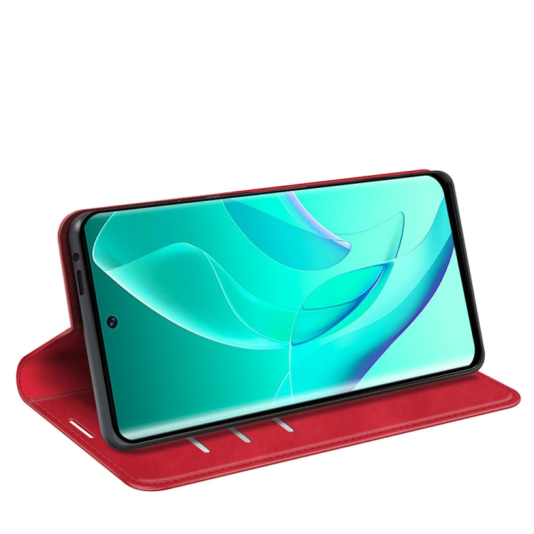 For Honor 60 Pro Retro-skin Magnetic Suction Leather Phone Case