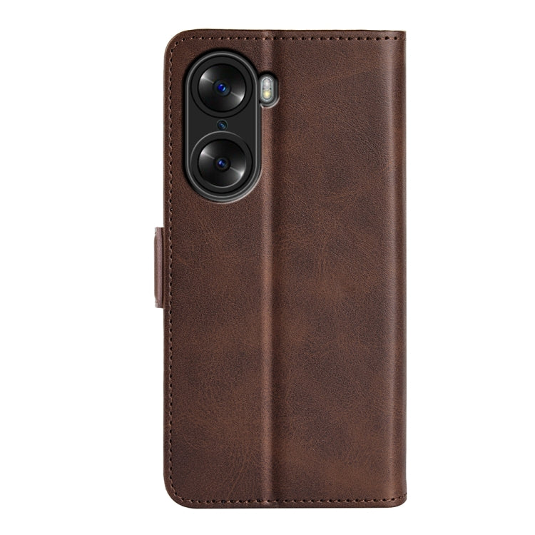 For Honor 60 Pro Dual-side Magnetic Buckle Leather Phone Case