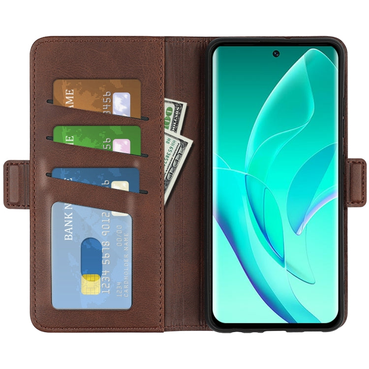 For Honor 60 Pro Dual-side Magnetic Buckle Leather Phone Case