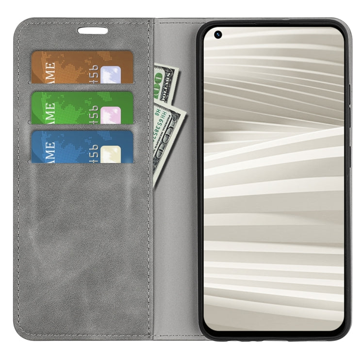 For OPPO Realme GT2 Pro 5G Retro-skin Magnetic Suction Leather Phone Case