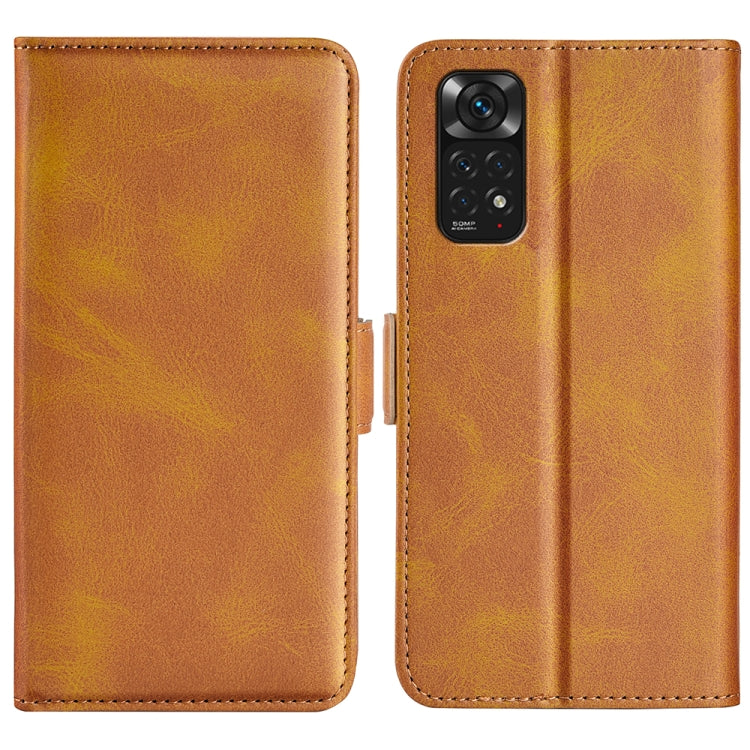 For Xiaomi Redmi Note 11 4G / Note 11S Dual-side Magnetic Buckle Leather Phone Case