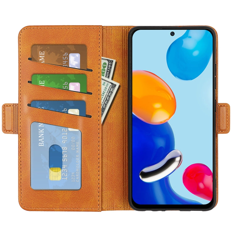 For Xiaomi Redmi Note 11 4G / Note 11S Dual-side Magnetic Buckle Leather Phone Case