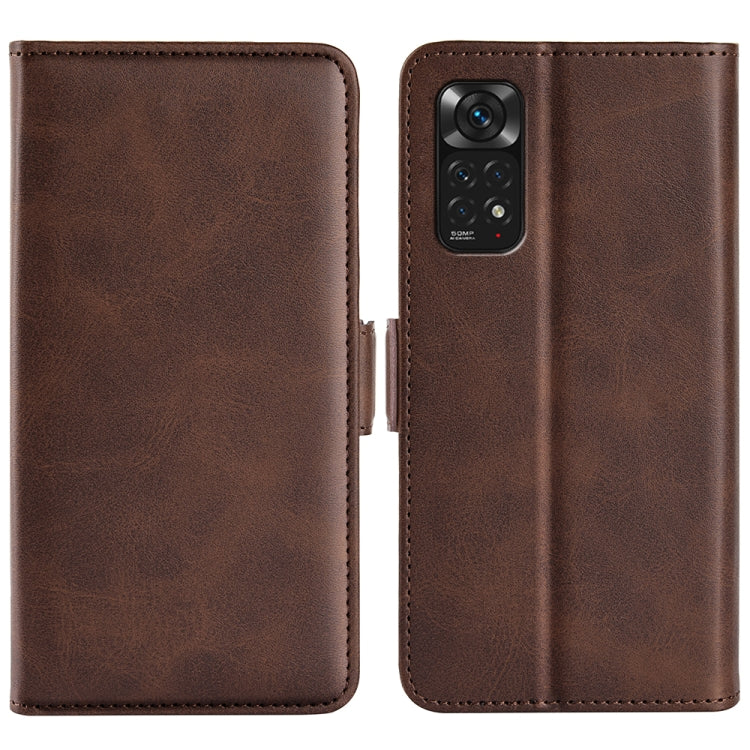 For Xiaomi Redmi Note 11 4G / Note 11S Dual-side Magnetic Buckle Leather Phone Case