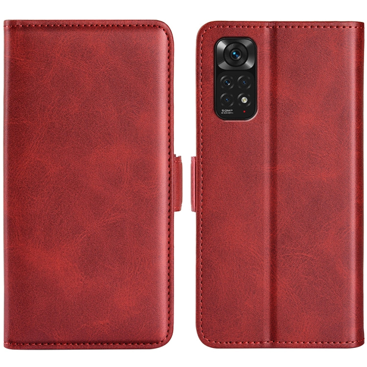 For Xiaomi Redmi Note 11 4G / Note 11S Dual-side Magnetic Buckle Leather Phone Case