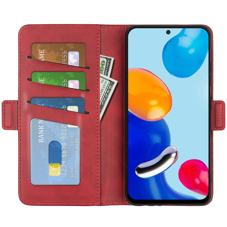 For Xiaomi Redmi Note 11 4G / Note 11S Dual-side Magnetic Buckle Leather Phone Case