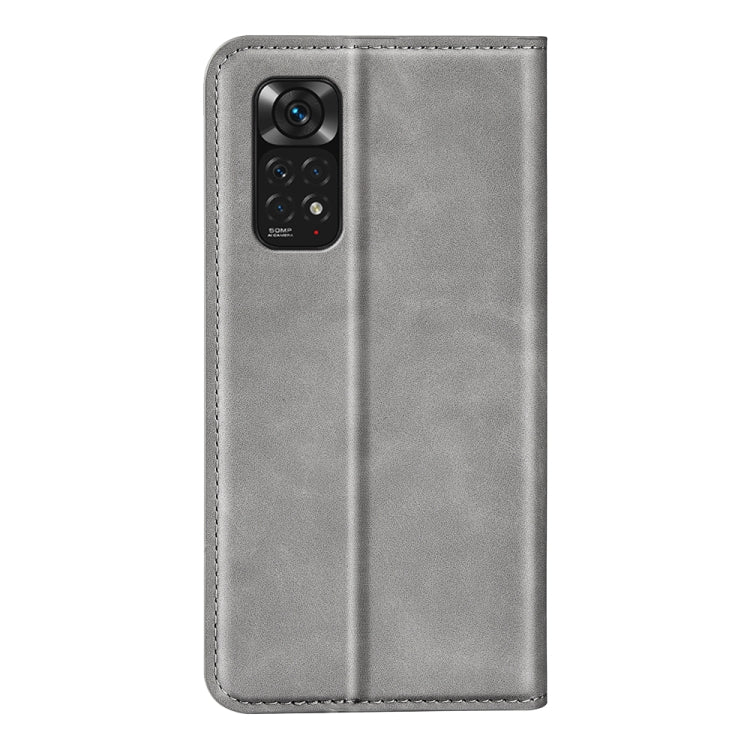 For Xiaomi Redmi Note 11 4G / Note 11S Retro-skin Magnetic Suction Leather Phone Case