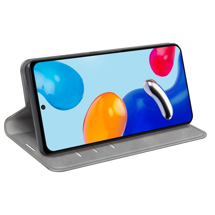 For Xiaomi Redmi Note 11 4G / Note 11S Retro-skin Magnetic Suction Leather Phone Case