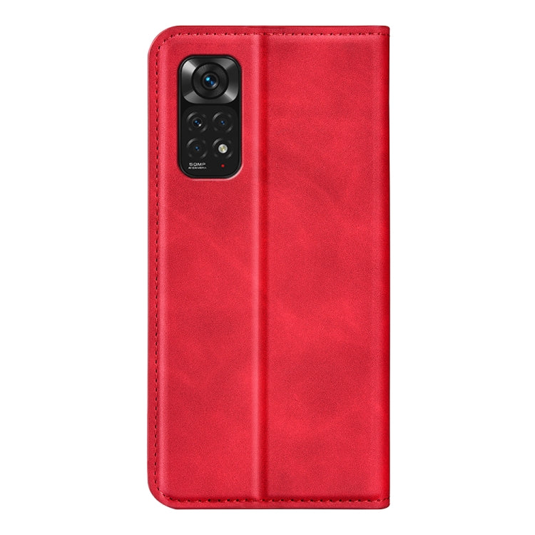 For Xiaomi Redmi Note 11 4G / Note 11S Retro-skin Magnetic Suction Leather Phone Case