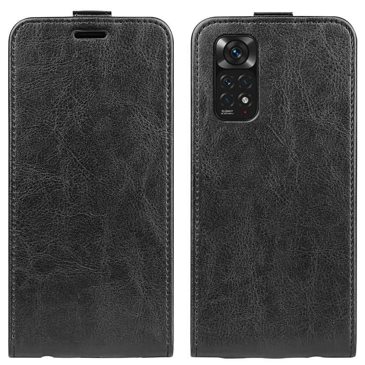 For Xiaomi Redmi Note 11 4G / Note 11S R64 Texture Vertical Flip Leather Phone Case