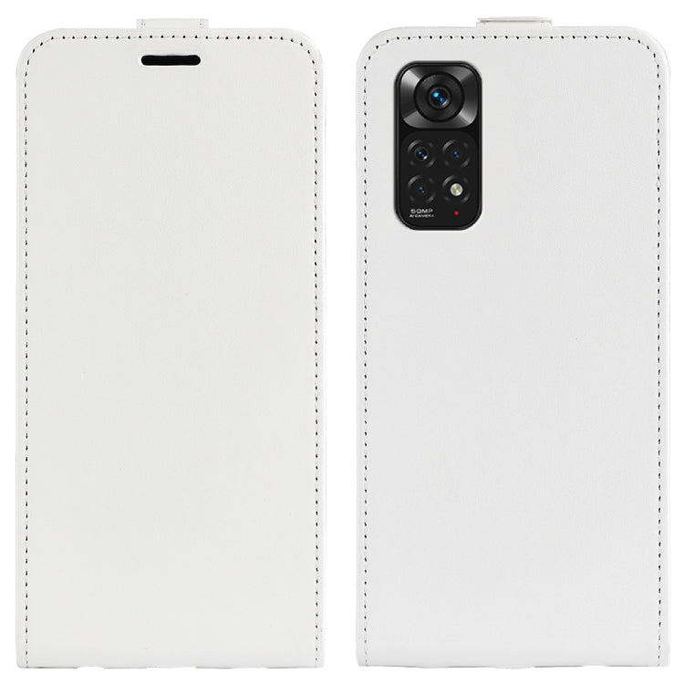 For Xiaomi Redmi Note 11 4G / Note 11S R64 Texture Vertical Flip Leather Phone Case