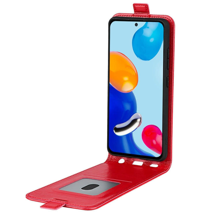For Xiaomi Redmi Note 11 4G / Note 11S R64 Texture Vertical Flip Leather Phone Case