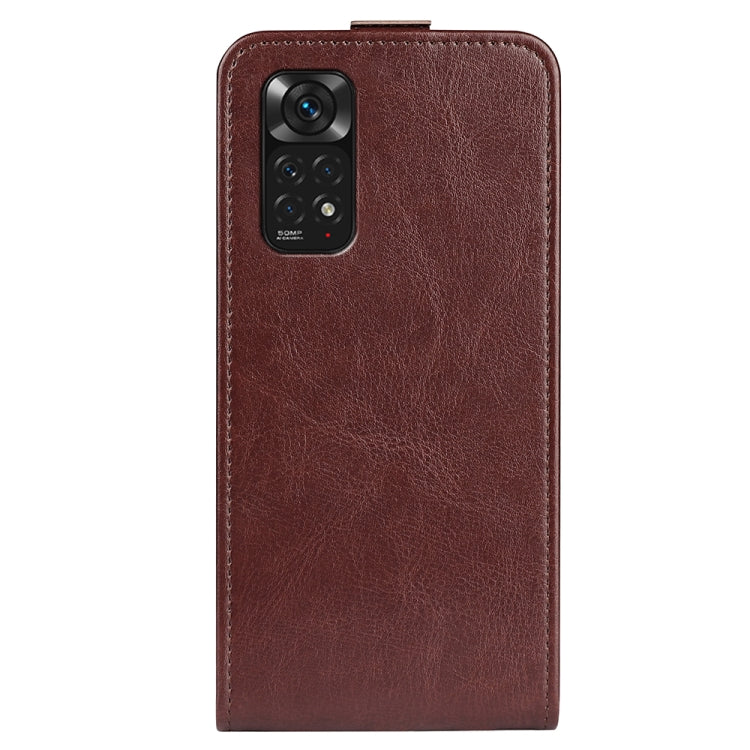 For Xiaomi Redmi Note 11 4G / Note 11S R64 Texture Vertical Flip Leather Phone Case
