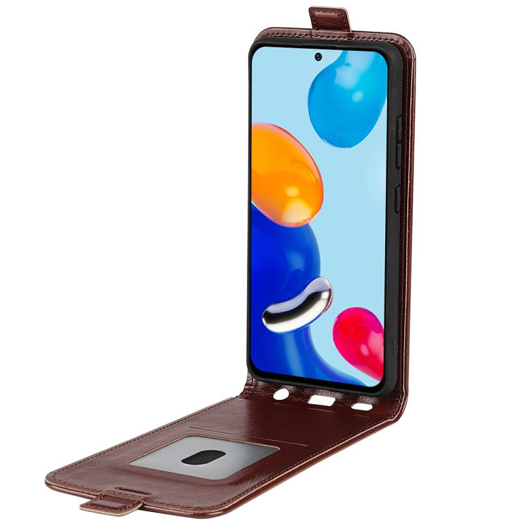 For Xiaomi Redmi Note 11 4G / Note 11S R64 Texture Vertical Flip Leather Phone Case