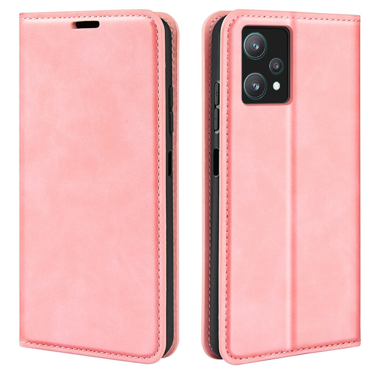 For OPPO Realme 9 Pro Retro-skin Magnetic Suction Leather Phone Case