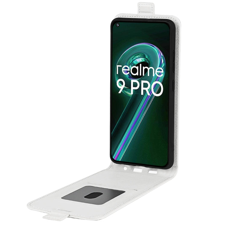 For OPPO Realme 9 Pro / Realme V25 R64 Texture Vertical Flip Leather Phone Case