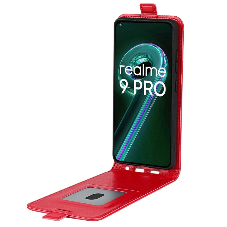 For OPPO Realme 9 Pro / Realme V25 R64 Texture Vertical Flip Leather Phone Case