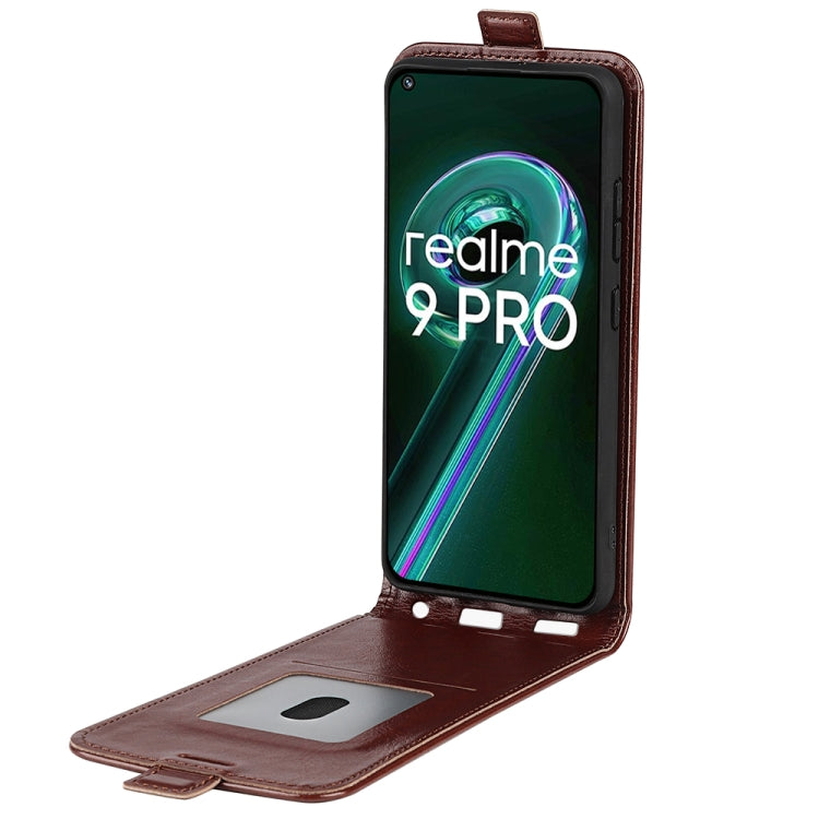For OPPO Realme 9 Pro / Realme V25 R64 Texture Vertical Flip Leather Phone Case