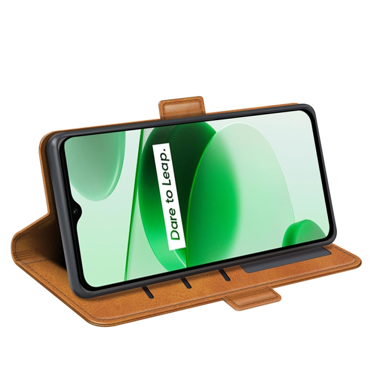 For OPPO Realme C35 Dual-side Magnetic Buckle Leather Phone Case