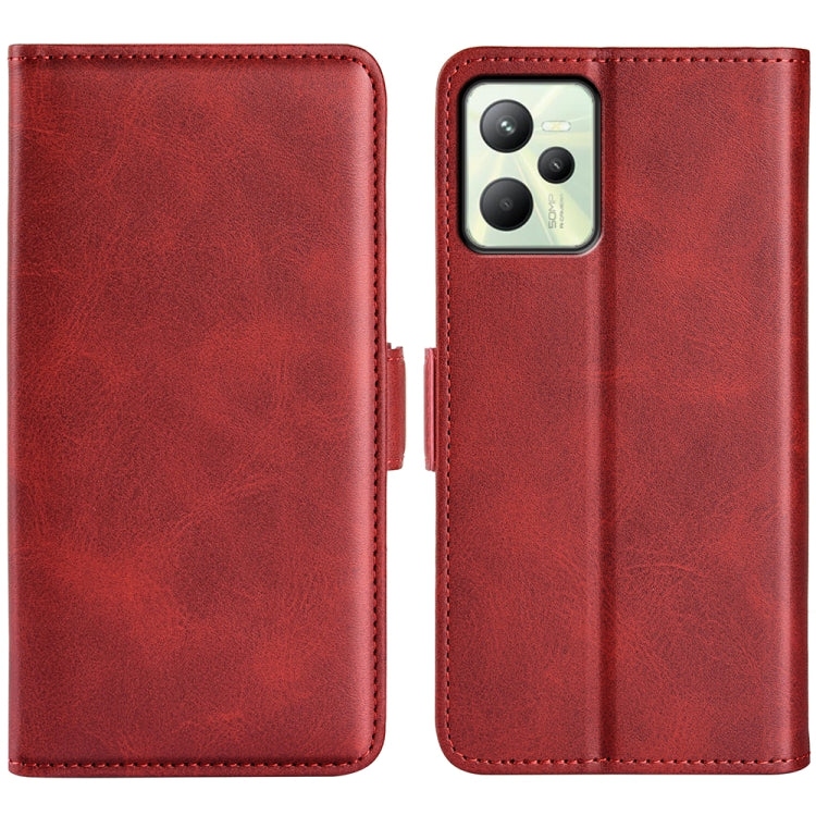For OPPO Realme C35 Dual-side Magnetic Buckle Leather Phone Case