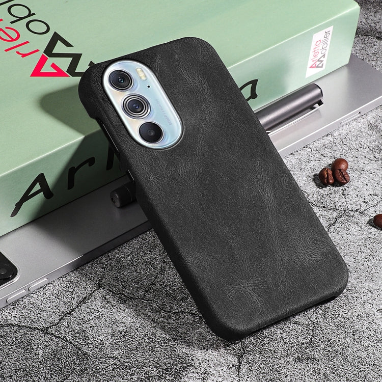 For Motorola Moto Edge X30 Ring Holder PU Phone Case