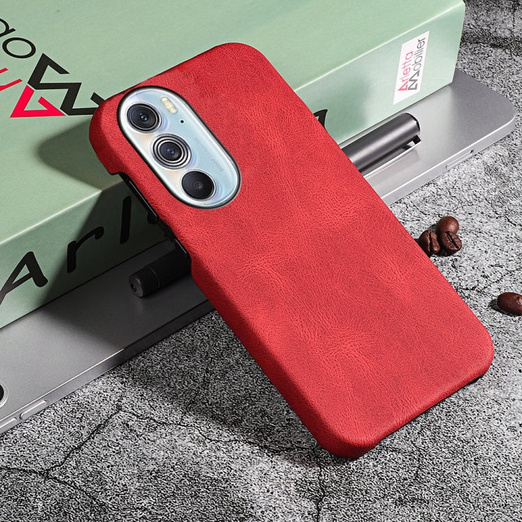 For Motorola Moto Edge X30 Ring Holder PU Phone Case