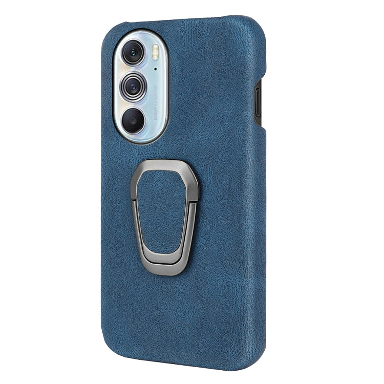 For Motorola Moto Edge X30 Ring Holder PU Phone Case