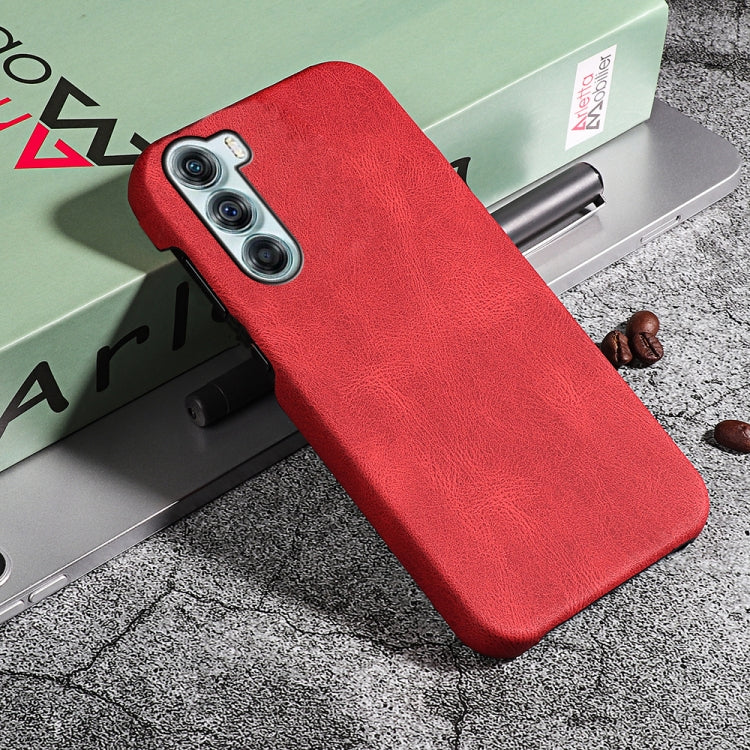 For Motorola Moto Edge S30 Ring Holder PU Phone Case