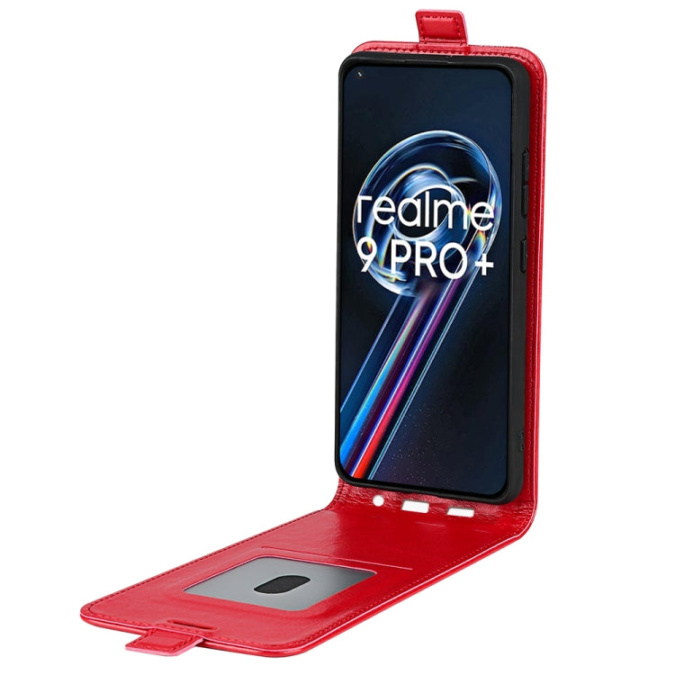 For OPPO Realme 9 Pro+ R64 Texture Vertical Flip Leather Phone Case