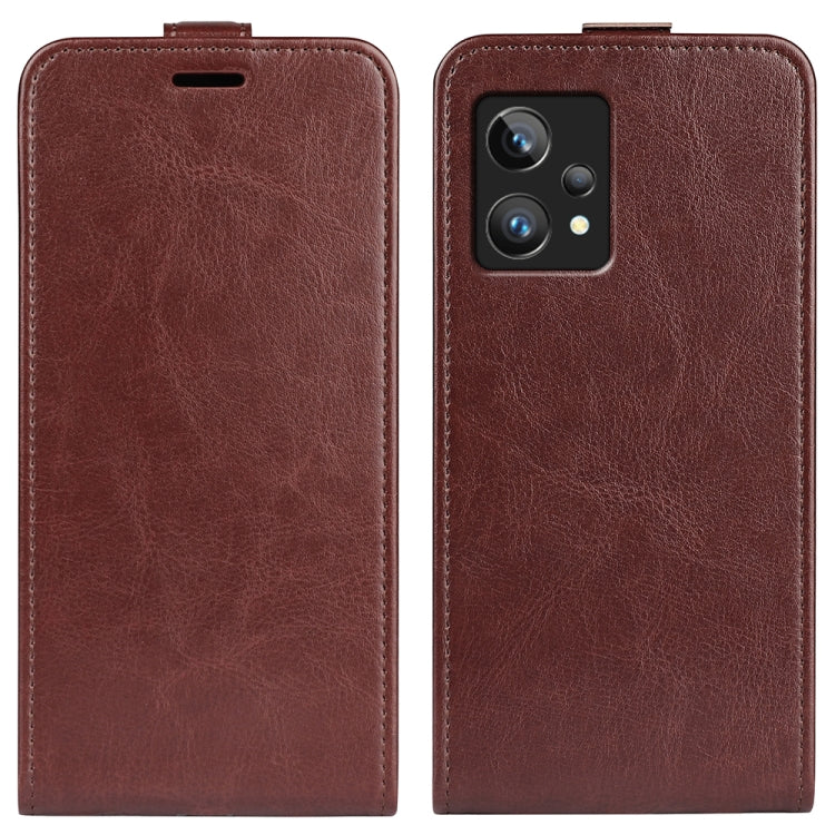 For OPPO Realme 9 Pro+ R64 Texture Vertical Flip Leather Phone Case