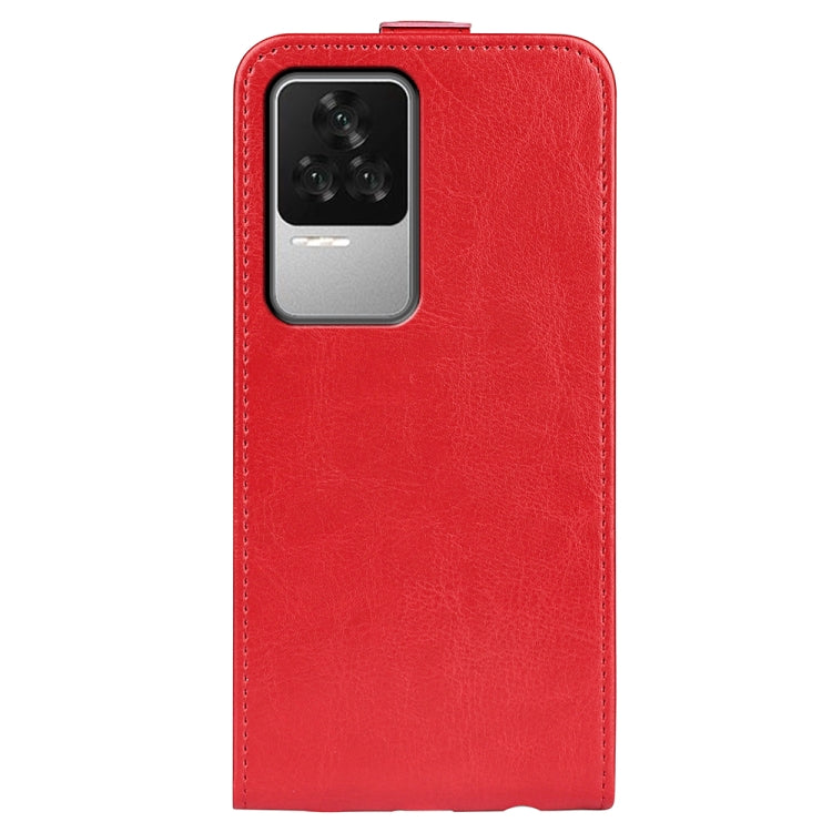 For Xiaomi Redmi K50 R64 Texture Vertical Flip Leather Phone Case