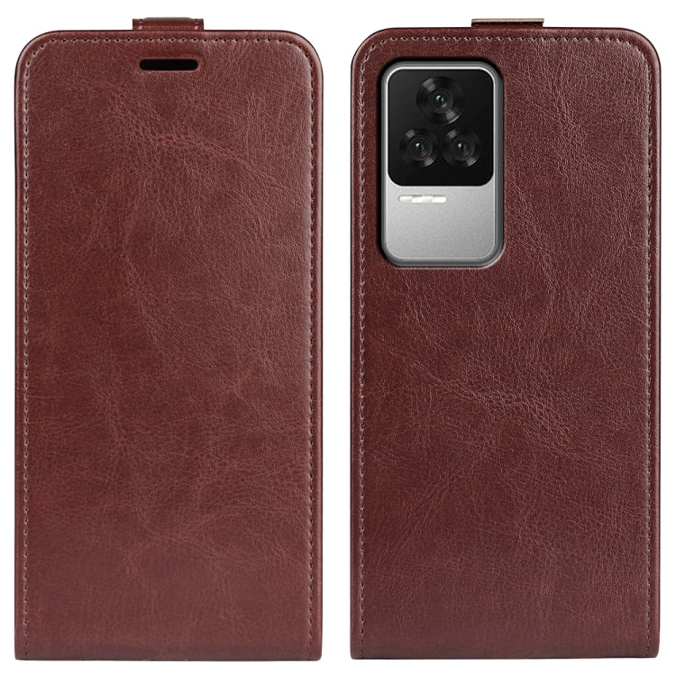 For Xiaomi Redmi K50 R64 Texture Vertical Flip Leather Phone Case