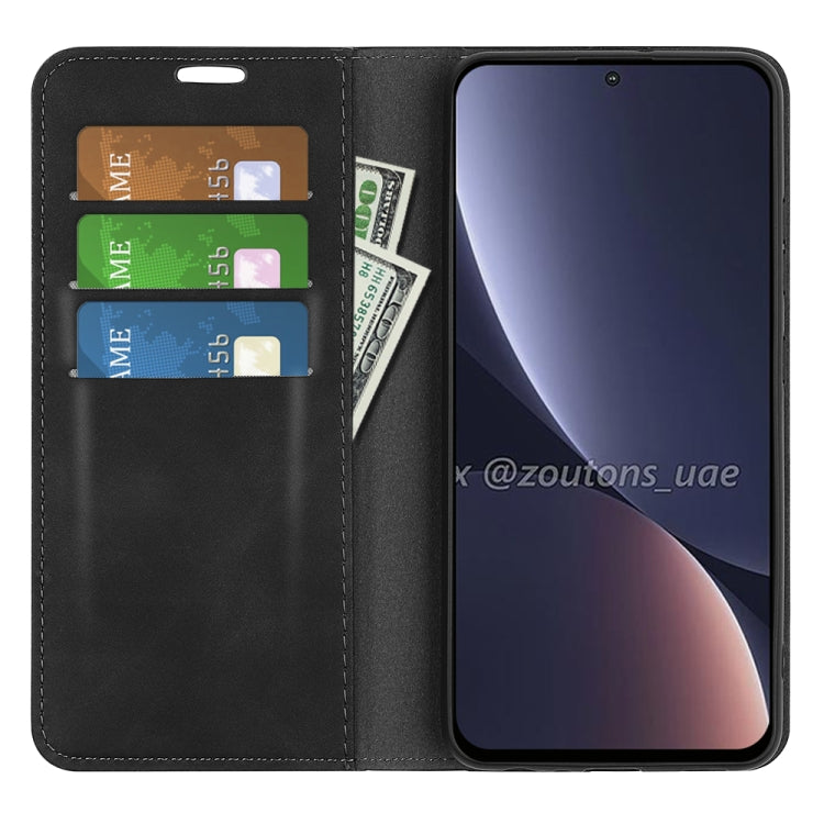 Fo Xiaomi Redmi K50 Retro-skin Magnetic Suction Leather Phone Case