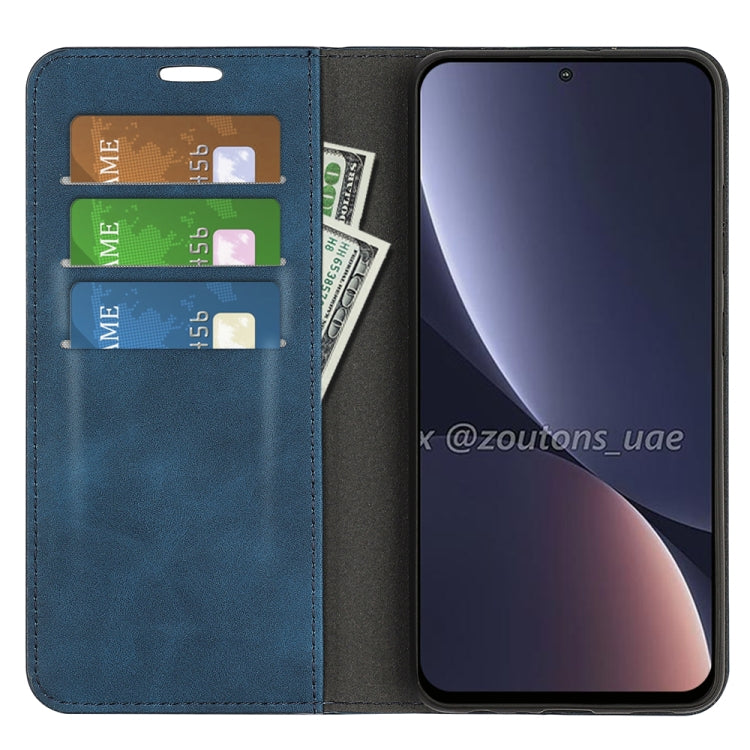 Fo Xiaomi Redmi K50 Retro-skin Magnetic Suction Leather Phone Case