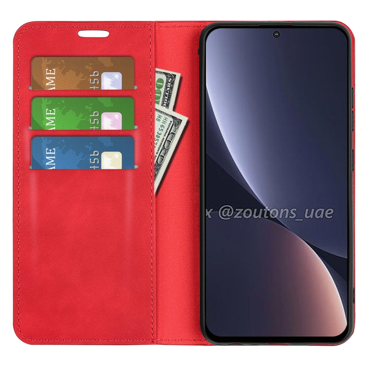 Fo Xiaomi Redmi K50 Retro-skin Magnetic Suction Leather Phone Case