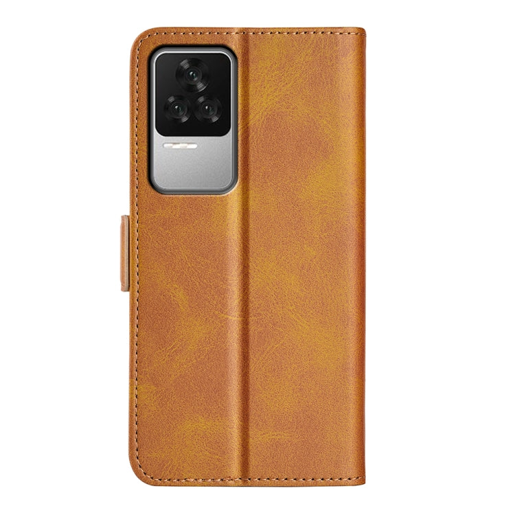 For Xiaomi Redmi K50 Dual-side Magnetic Buckle Leather Phone Case