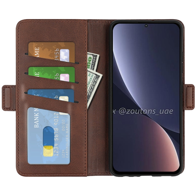 For Xiaomi Redmi K50 Dual-side Magnetic Buckle Leather Phone Case