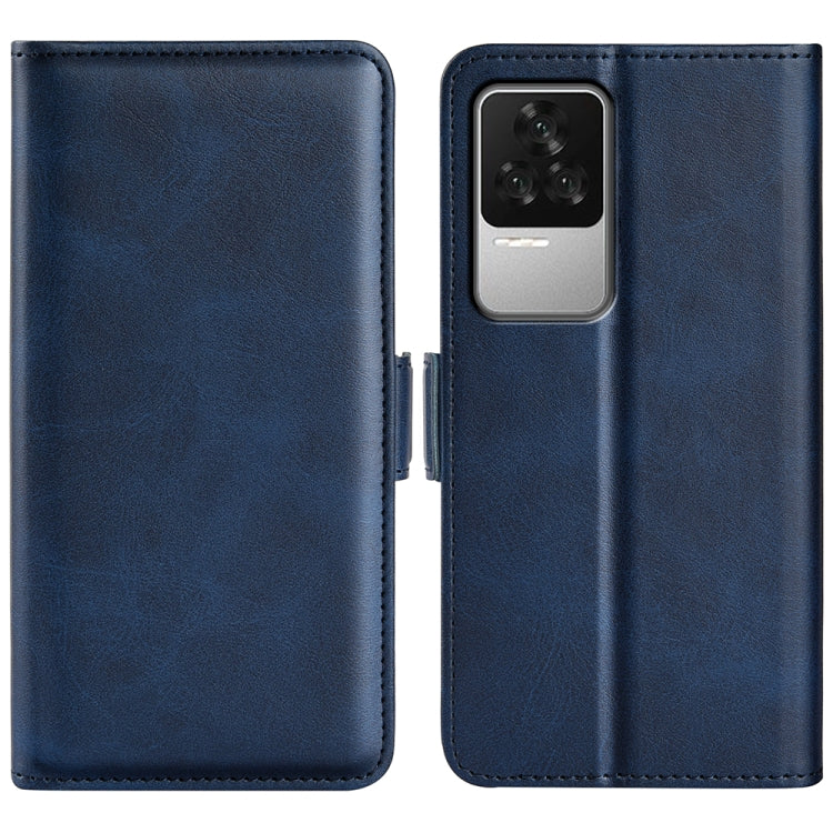 For Xiaomi Redmi K50 Dual-side Magnetic Buckle Leather Phone Case