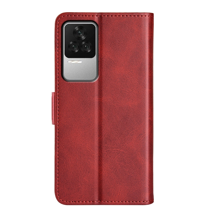 For Xiaomi Redmi K50 Dual-side Magnetic Buckle Leather Phone Case