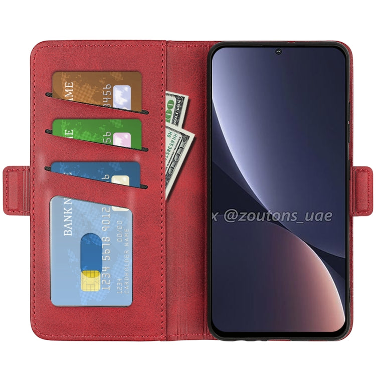 For Xiaomi Redmi K50 Dual-side Magnetic Buckle Leather Phone Case